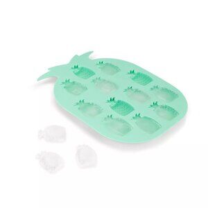 NWT Blush Silicone Mold Pineapple Ice Cube Tray Shapes-